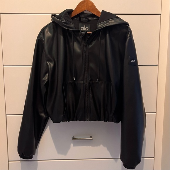 Alo’s Power Hour Vegan Leather Jacket - Picture 5 of 11